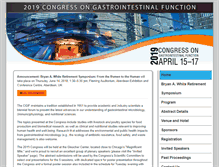 Tablet Screenshot of congressgastrofunction.org
